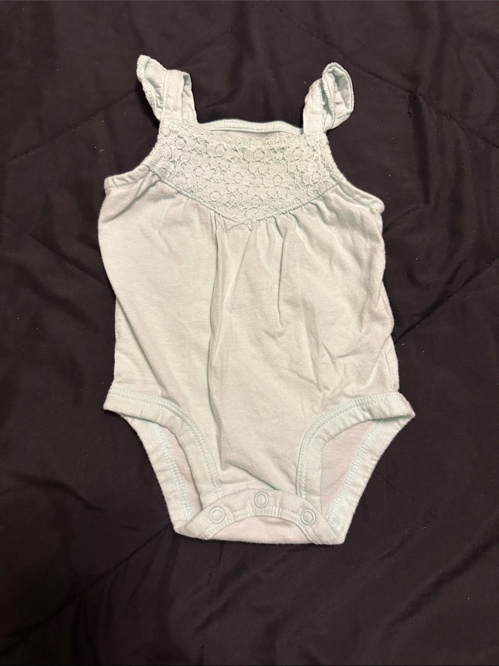 Carter's Light Mint Green Sleeveless Baby Bodysuit